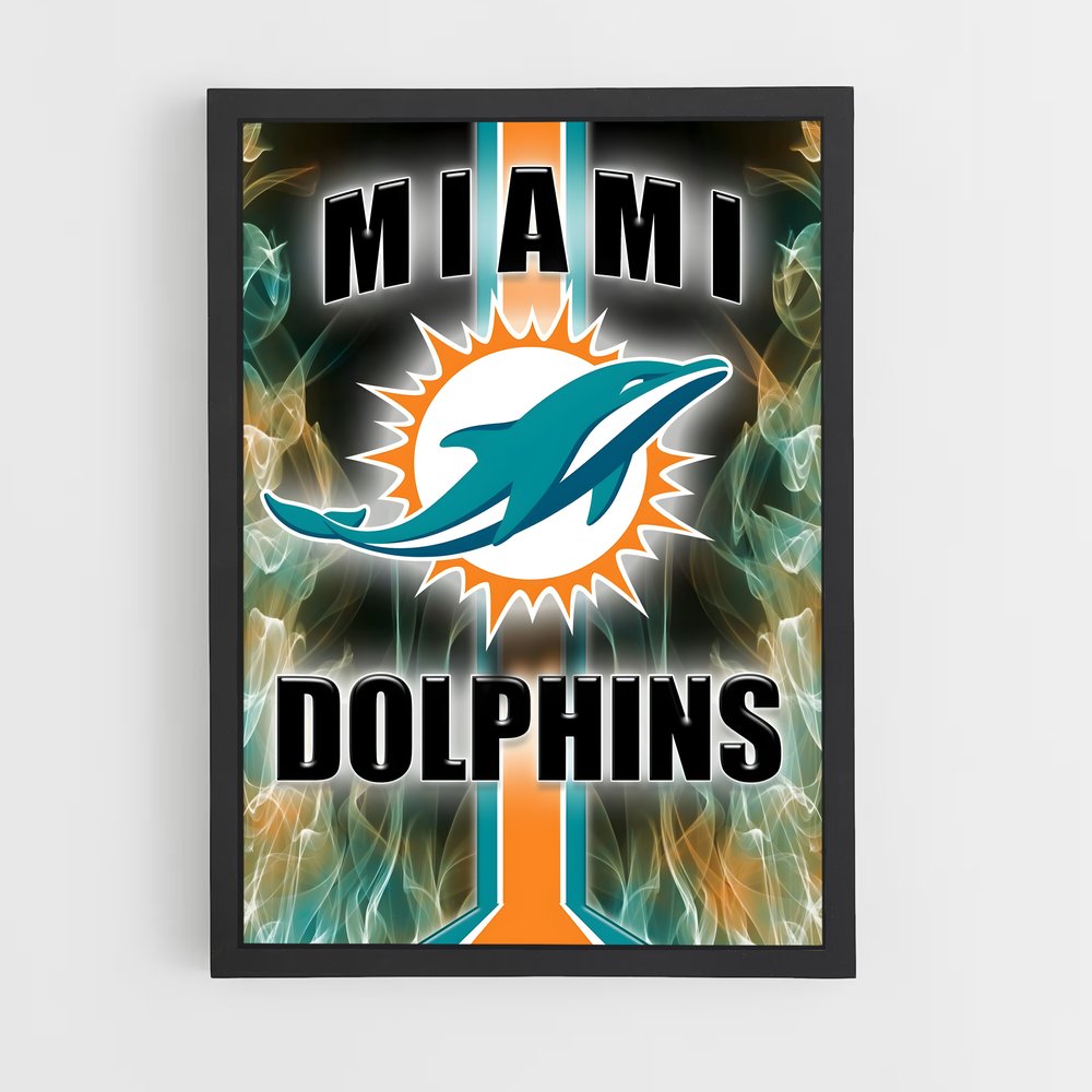 Poster Miami dolphins (vue 2)